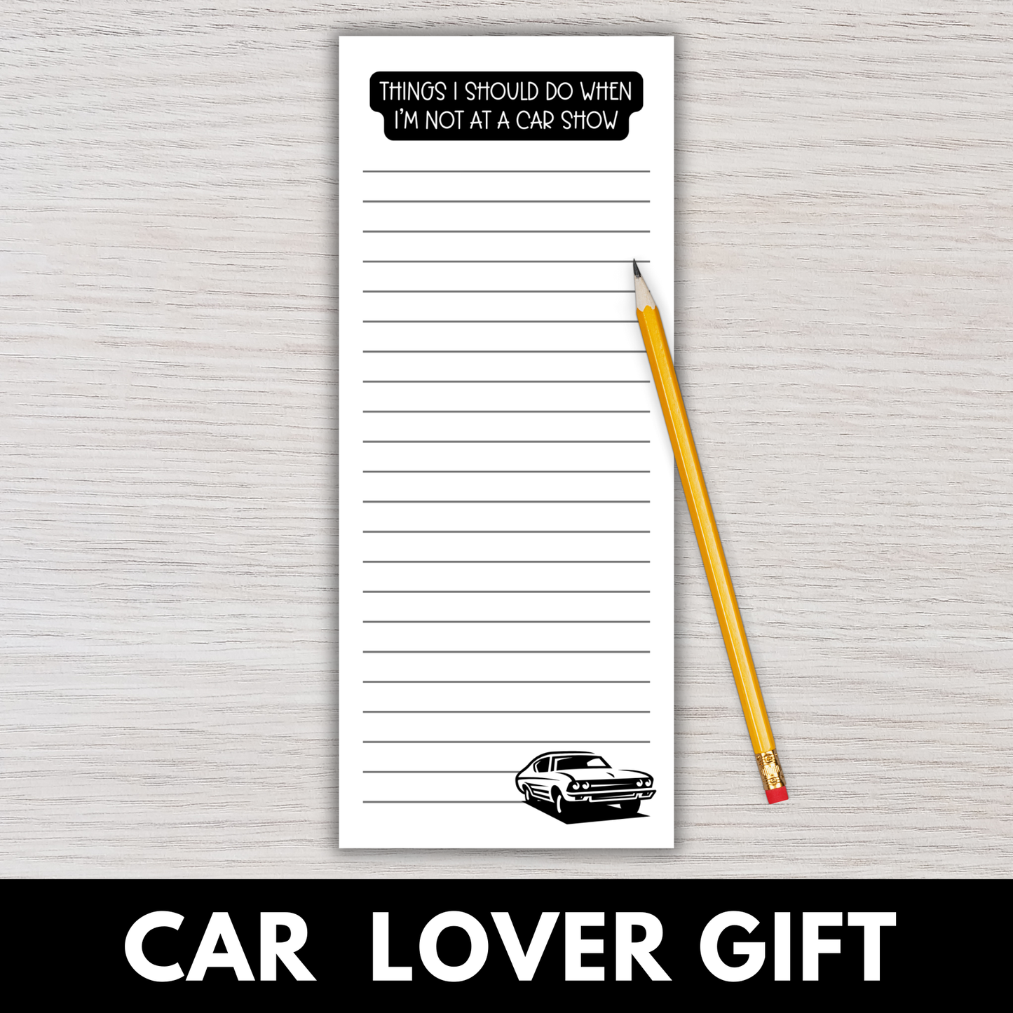 Car Show Magnetic Notepads (Set of 12)