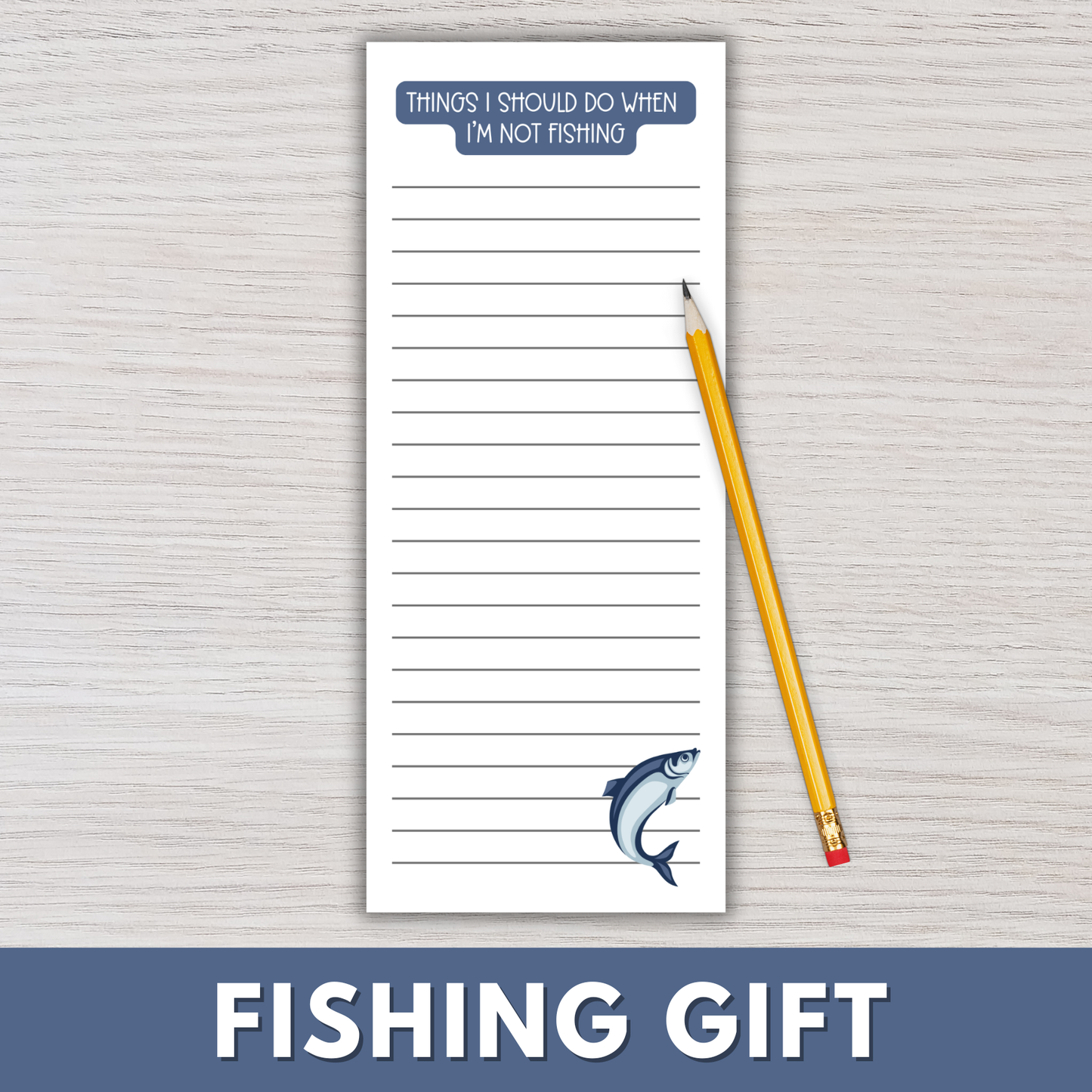 Fishing Magnetic Notepads (Set of 12)