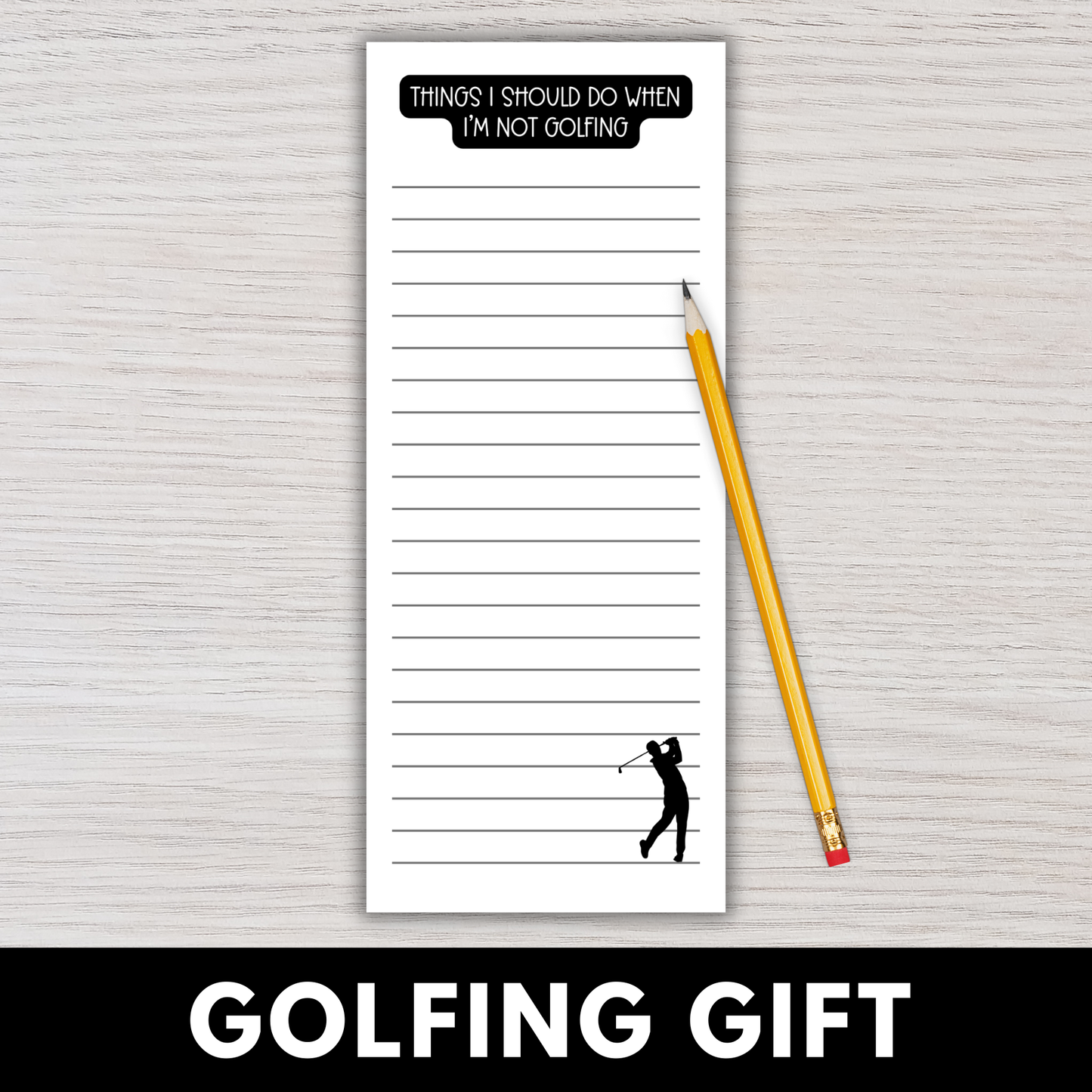 Golfing Magnetic Notepads (Set of 12)