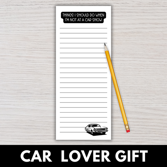 Car Show Magnetic Notepads (Set of 12)