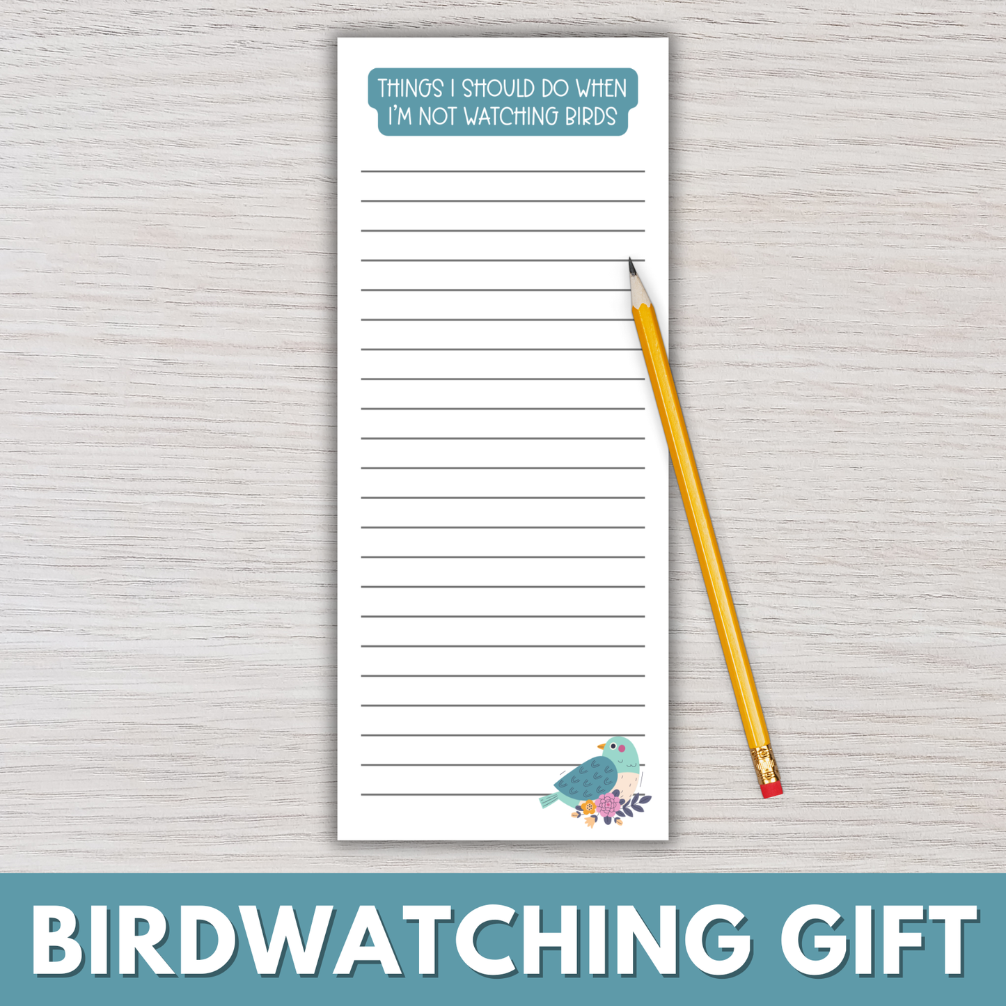 Birdwatching Magnetic Notepads (Set of 12)