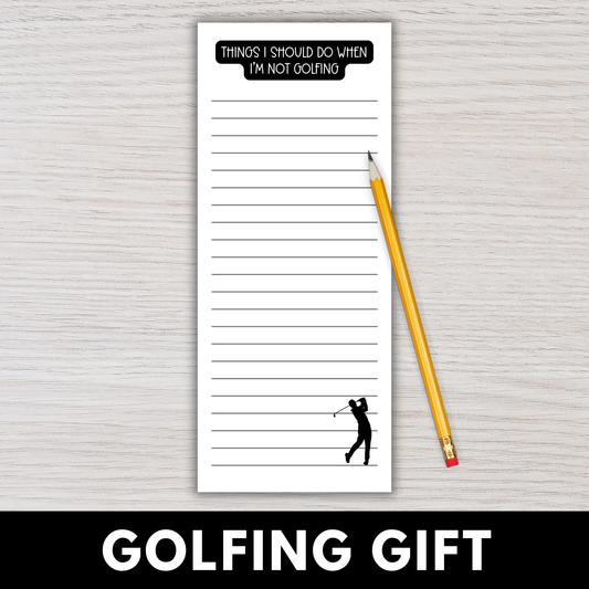 Golfing Magnetic Notepads (Set of 12)