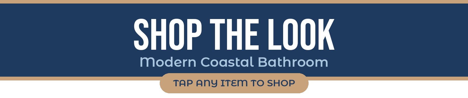 Shop the Look: Modern Coastal Bathroom