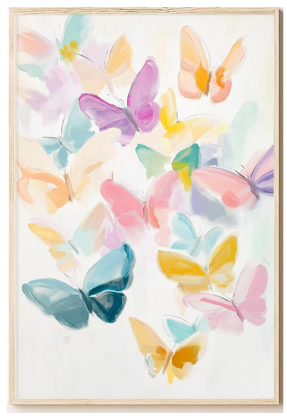 Watercolor Butterfly Wall Art