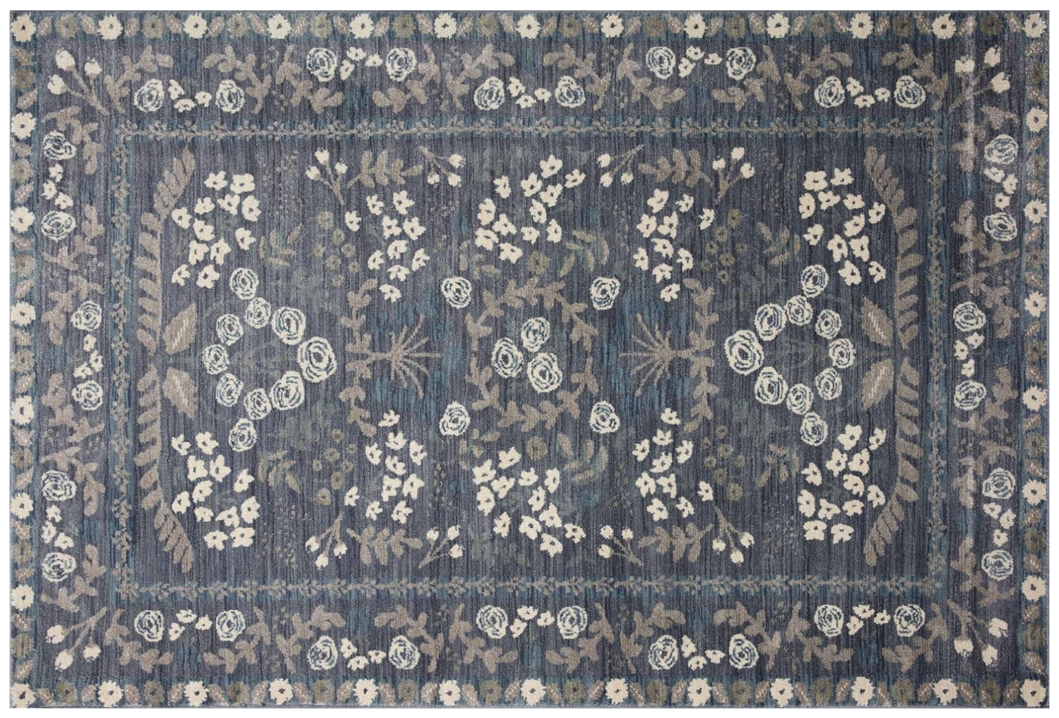 Navy Medallion Rug