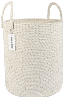 Tall Cotton Rope Basket
