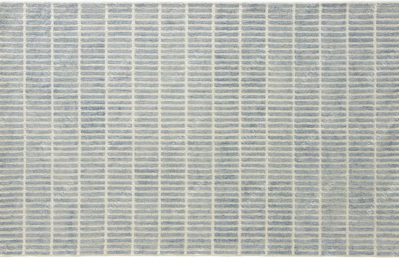 Blue-Grey Grid Area Rug