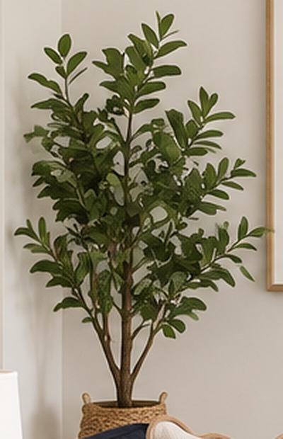 Faux Fig Tree in Basket