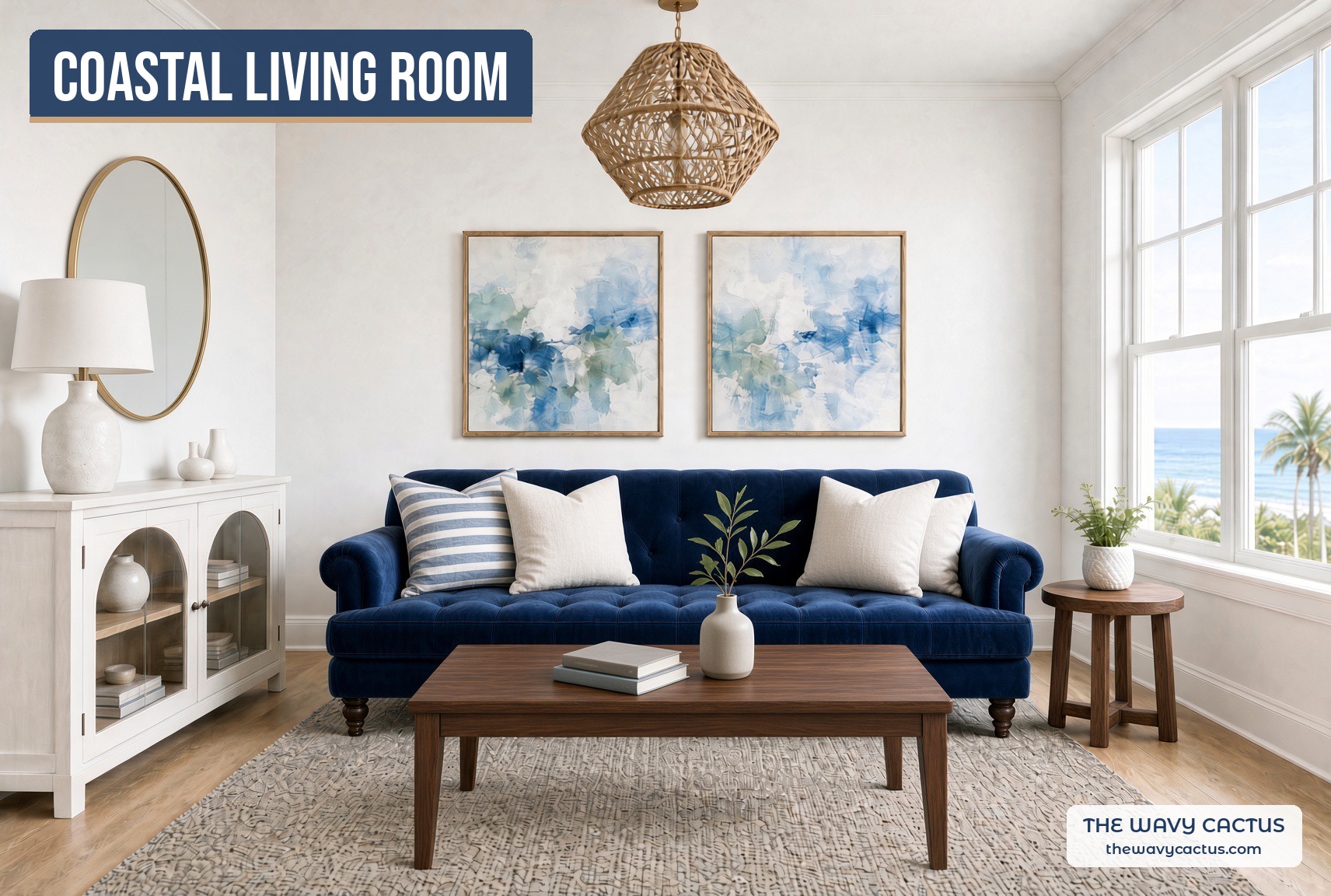 Modern coastal living room