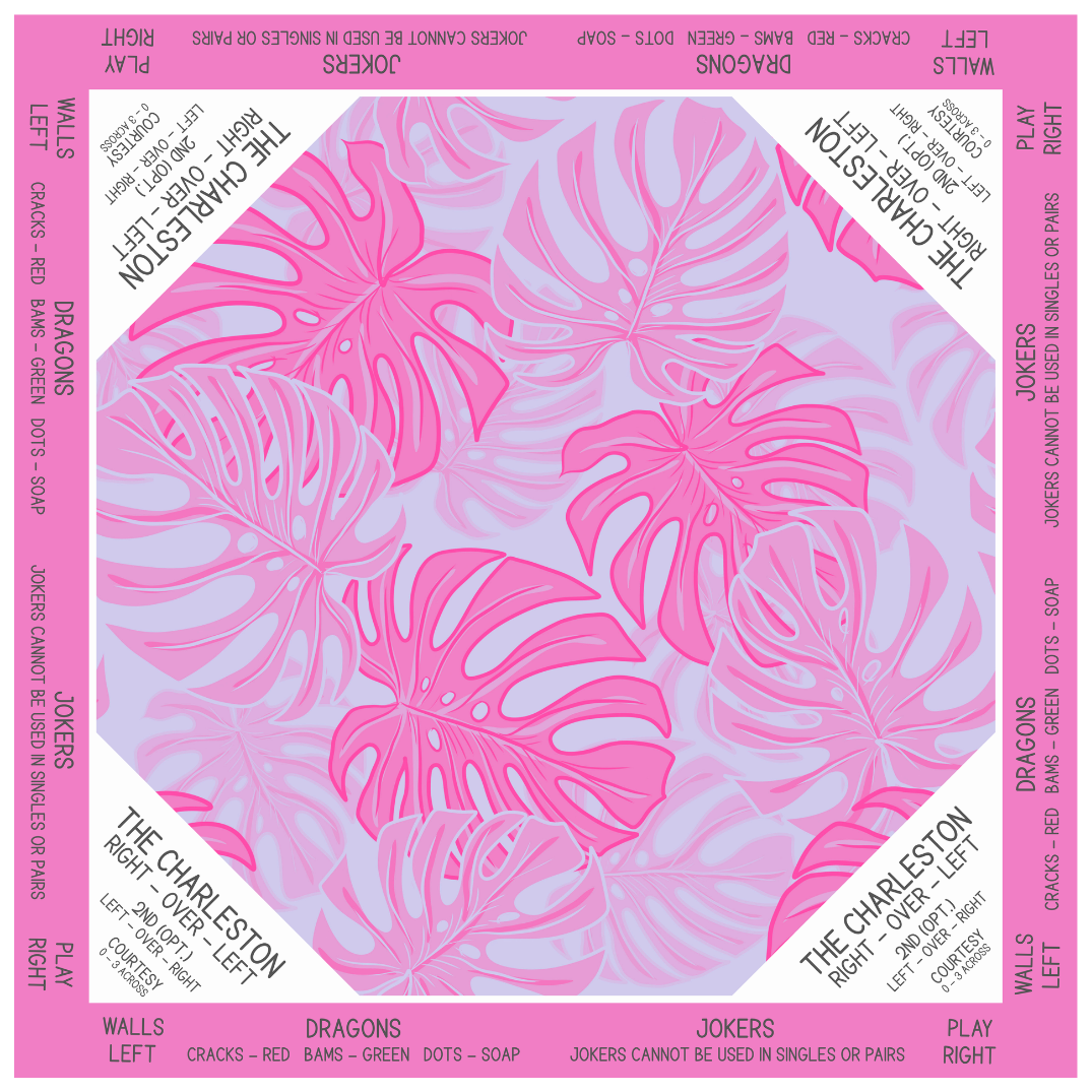 Pink Monstera Mat