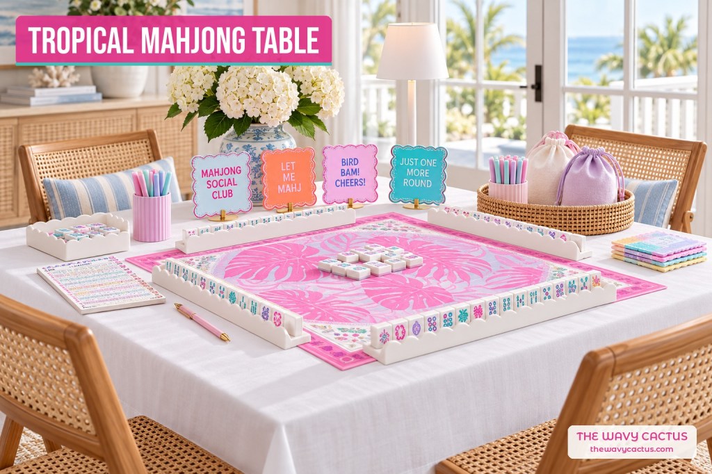 Tropical Mahjong Table: Shop the Look