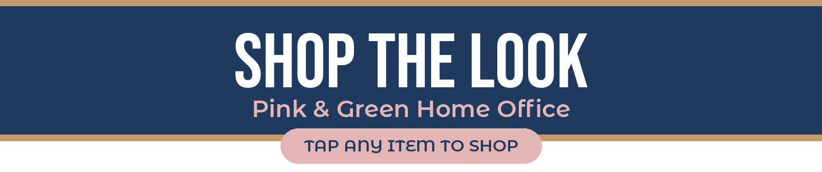 Shop the Look: Pink & Green Home Office