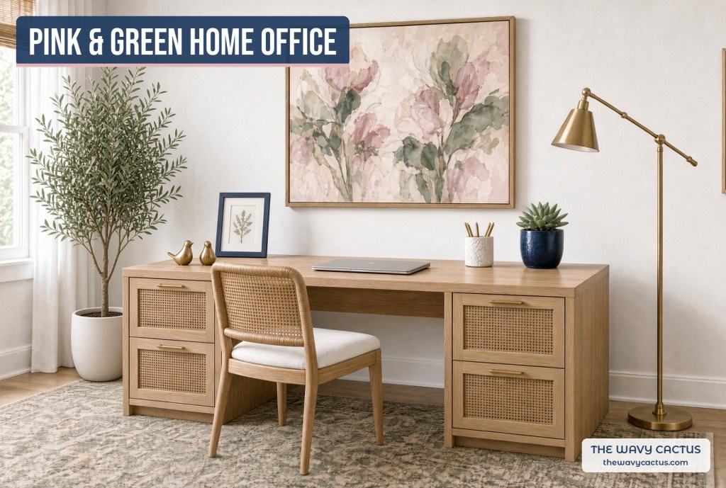 Pink & Green Home Office: Shop the Look