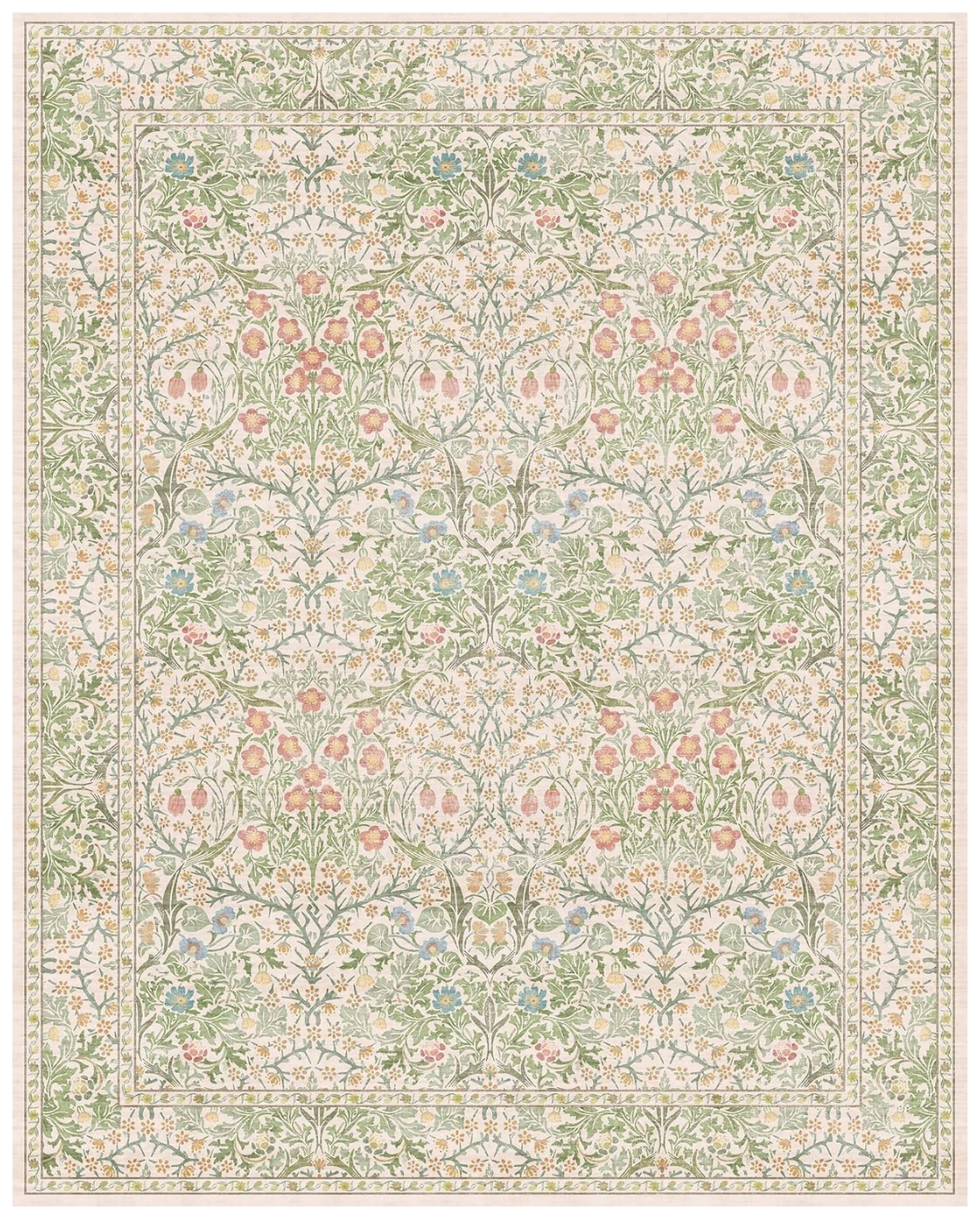 Neutral Floral Rug
