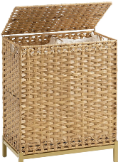 Woven Hamper with Lid