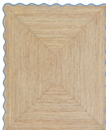 Scalloped Jute Rug