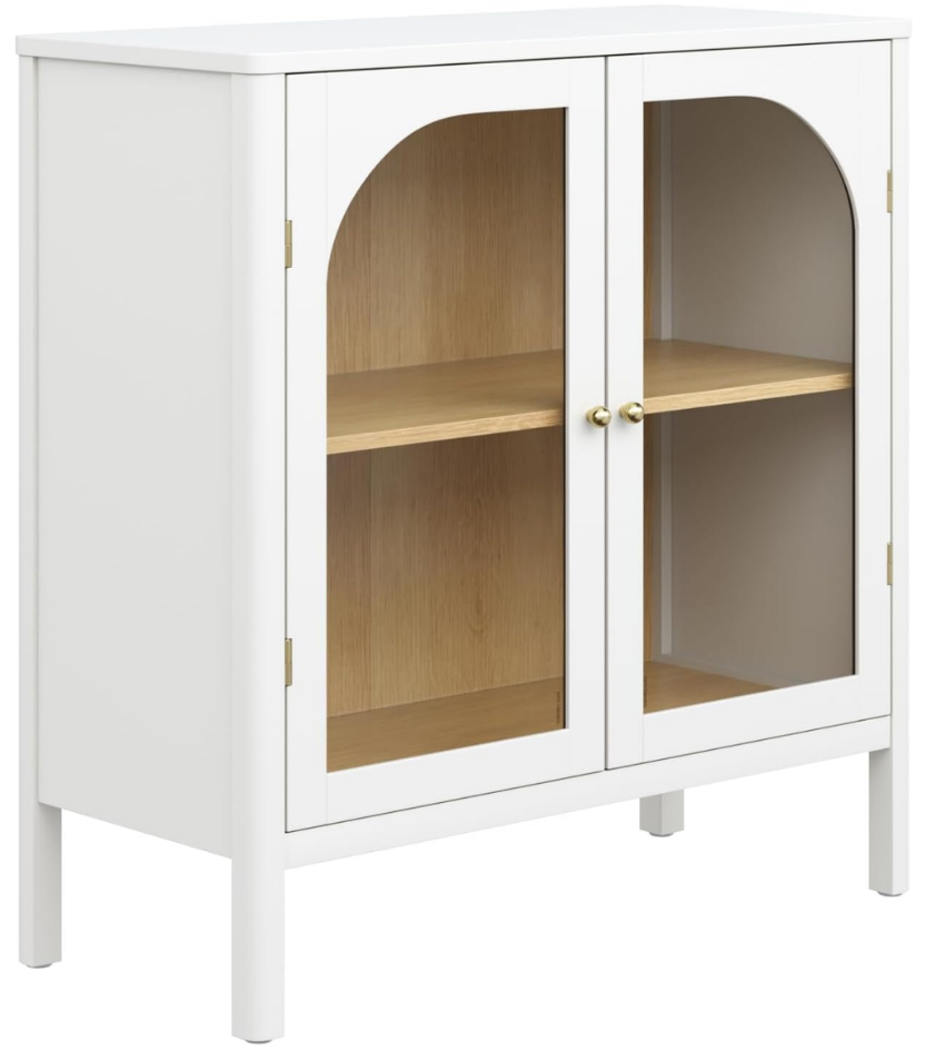 White Arched TV Stand