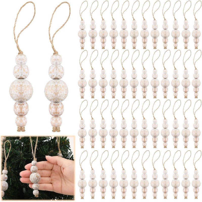 Wood Bead Ornament Hangers