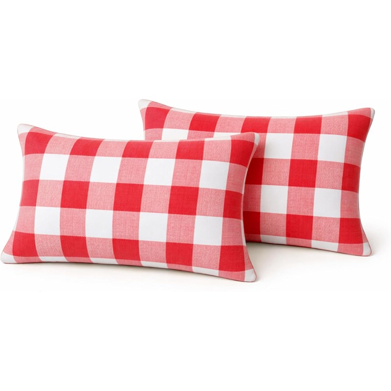 Red Buffalo Check Pillow