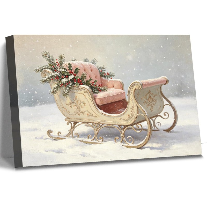 Vintage Sleigh Print